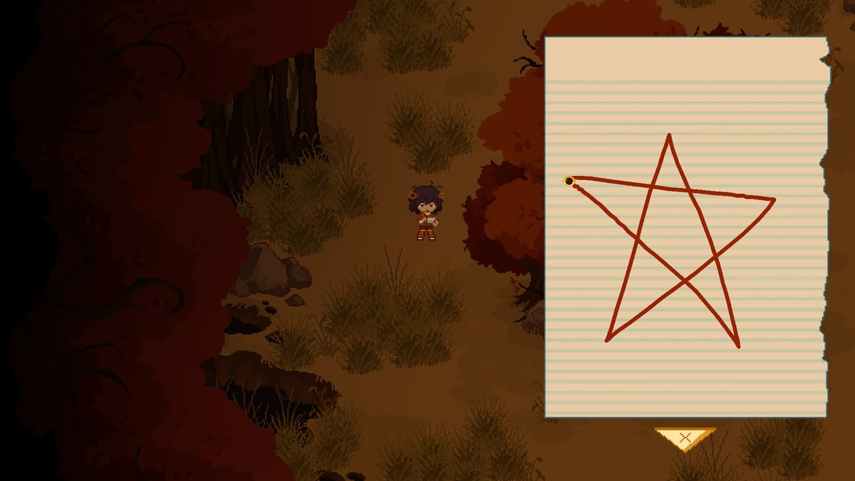 A Stray Line gameplay screenshot showing exploration